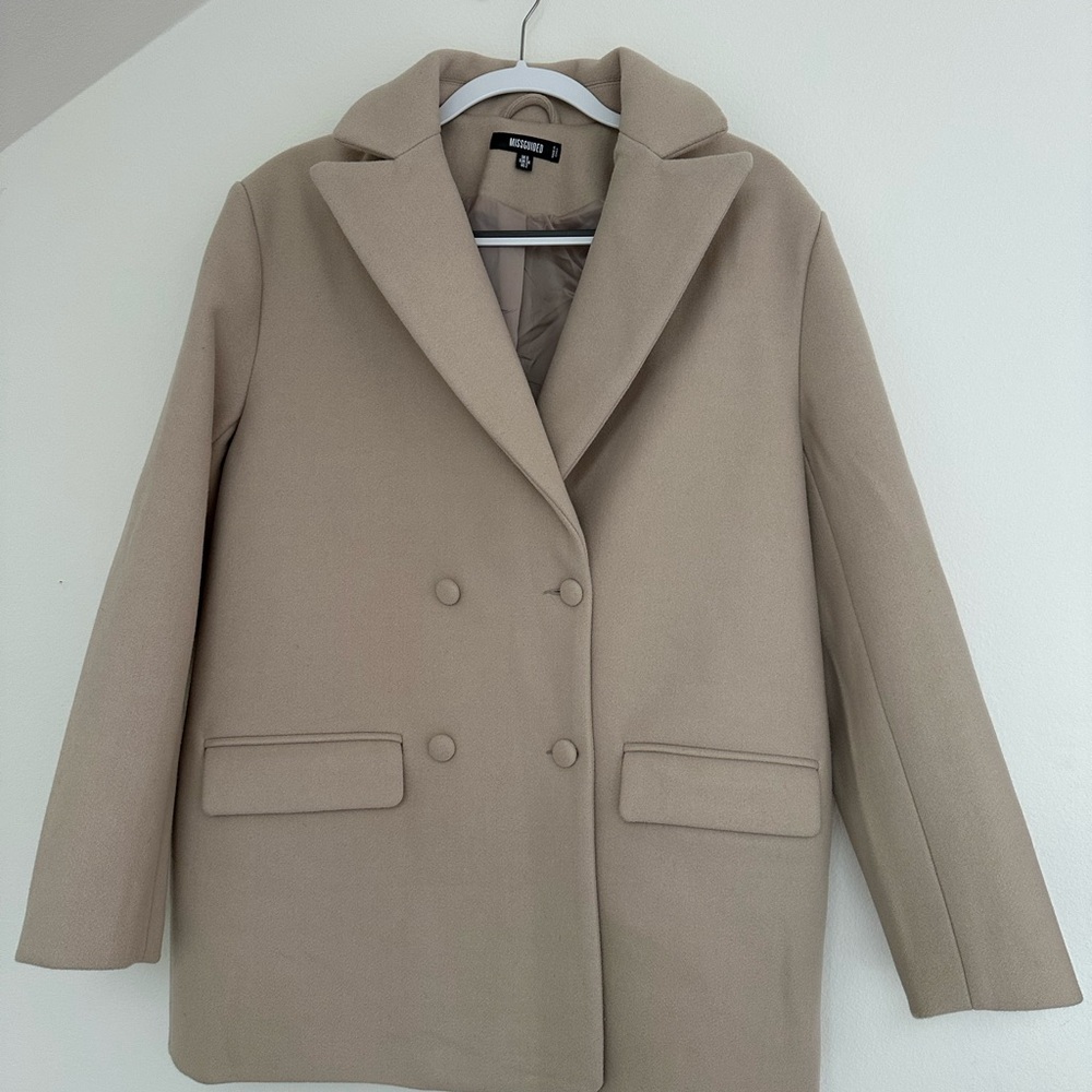 Missguided + Classic creme Coat